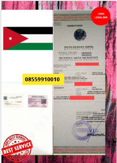 Jasa Legalisir Akta Kematian Di Kedutaan Yordania || 08559910010
