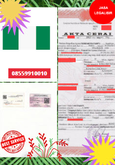 Jasa Legalisir Akta Cerai Di Kedutaan Nigeria || 08559910010