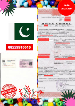Jasa Legalisir Akta Cerai Di Kedutaan Pakistan || 08559910010