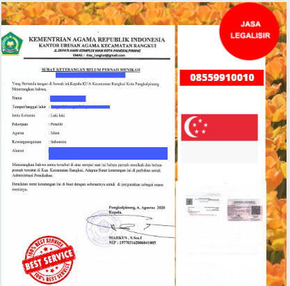 Jasa Legalisir SKBM Di Kedutaan Singapura || 08559910010
