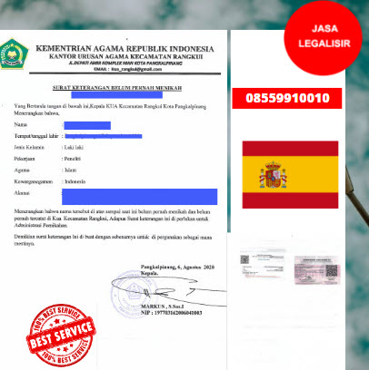 Jasa Legalisir SKBM Di Kedutaan Spanyol || 08559910010