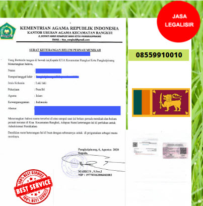 Jasa Legalisir SKBM Di Kedutaan Sri Lanka || 08559910010