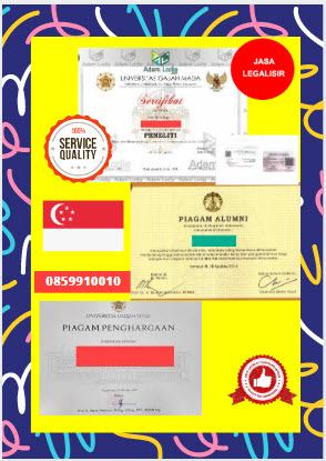 Jasa Legalisir Piagam Di Kedutaan Singapura || 08559910010