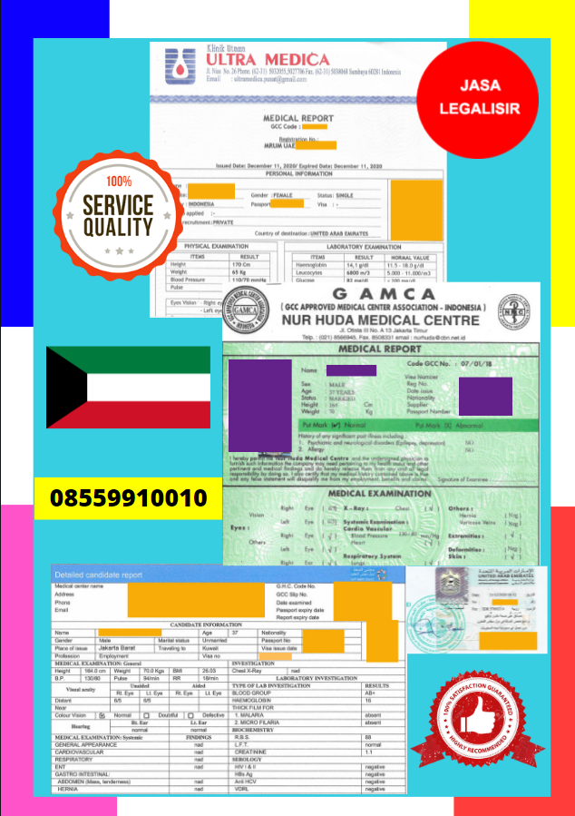 Jasa Legalisir Dokumen GAMCA Di Kedutaan Kuwait || 08559910010